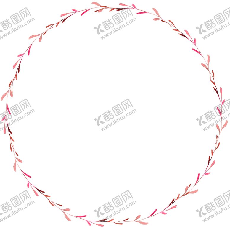 编号：89778409290042443561【酷图网】源文件下载-水彩植物花朵装饰