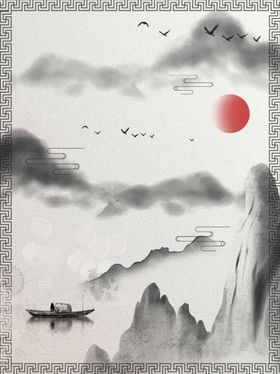 中国风山水风情