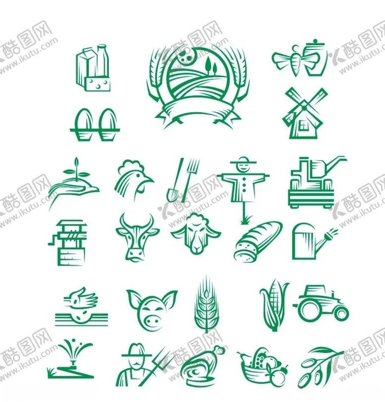 编号：57029206250009152112【酷图网】源文件下载-农场矢量元素