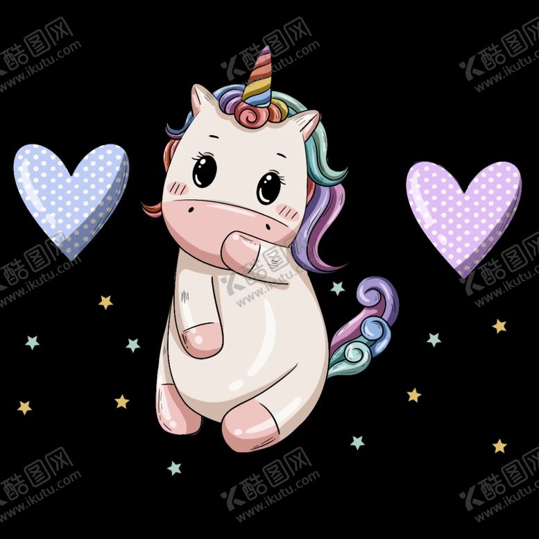 编号：78171810041807453545【酷图网】源文件下载-独角兽卡通动漫插画