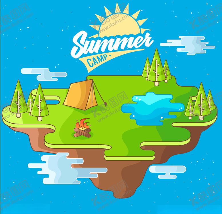 编号：48463809191341333311【酷图网】源文件下载-野营插画