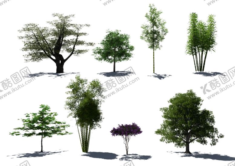 编号：14405806280843092361【酷图网】源文件下载-园林景观效果图植物psd抠图素