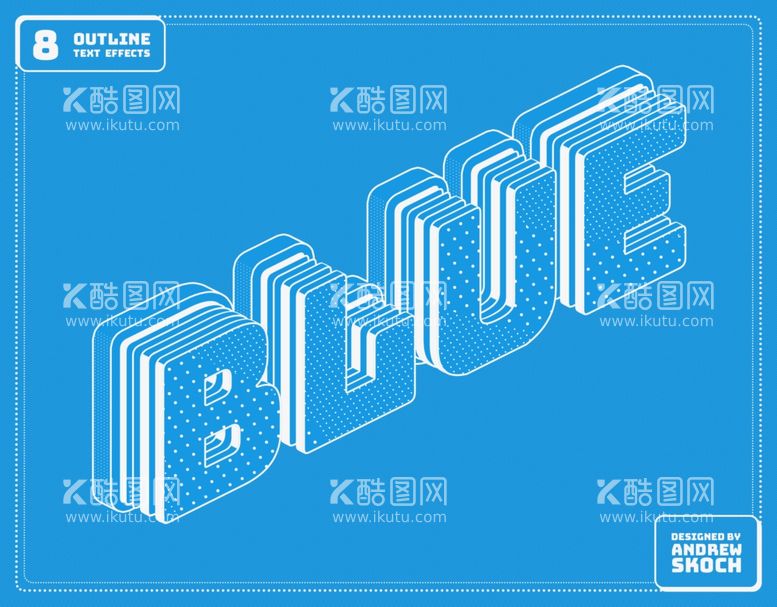 编号：56039512231908237597【酷图网】源文件下载-蓝色立体艺术字样机