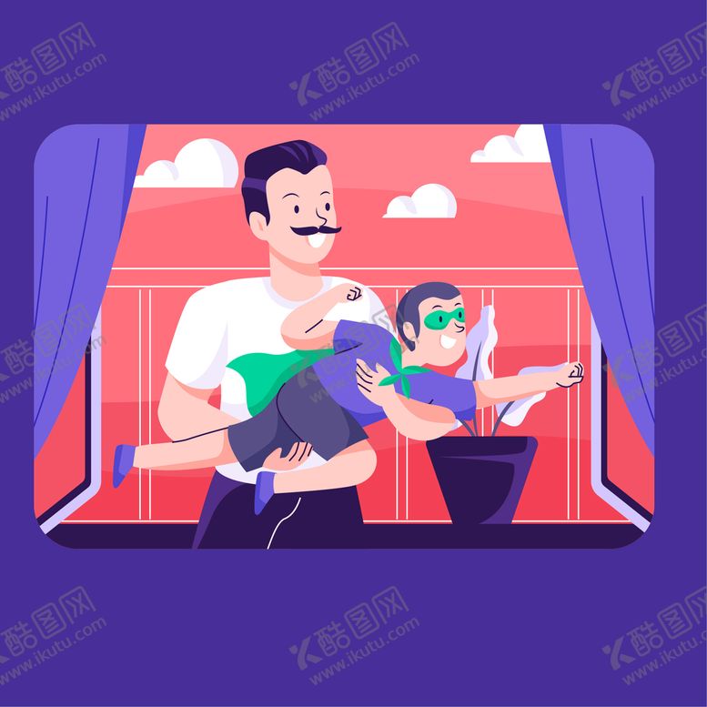 编号：90362709212359013027【酷图网】源文件下载-父亲节