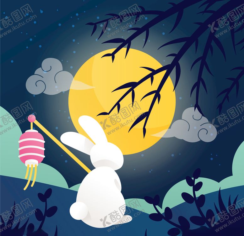 编号：12822309191129316370【酷图网】源文件下载-玉兔望月