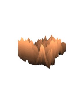抽象山峰泼墨迷雾插画