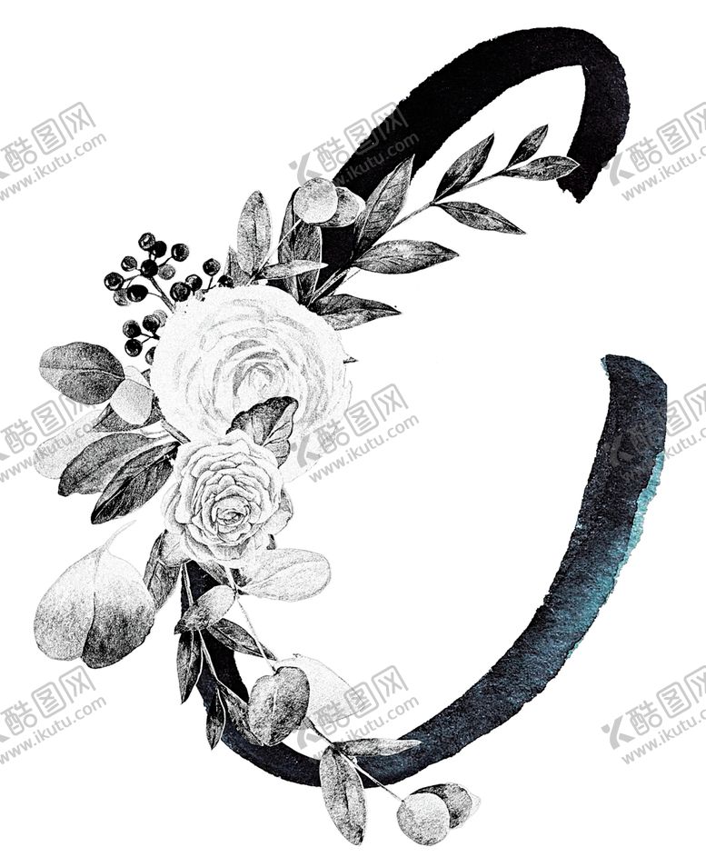 编号：93896502021800178893【酷图网】源文件下载-手绘花卉