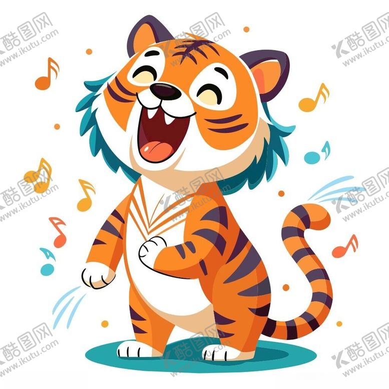 编号：75382002261242339668【酷图网】源文件下载-正在唱歌的虎