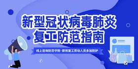 返工复工防护公益海报素材