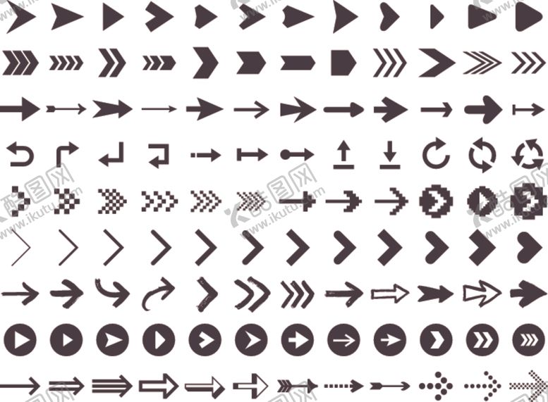 编号：32191210021859515993【酷图网】源文件下载-箭头图标合集