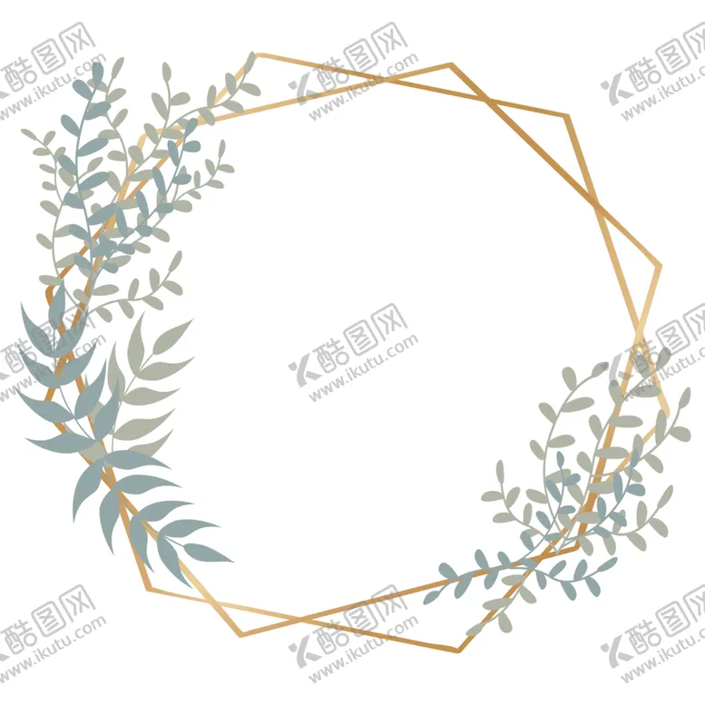 编号：49656001221411291503【酷图网】源文件下载-金色花环 
