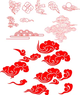 祥云图金色水纹