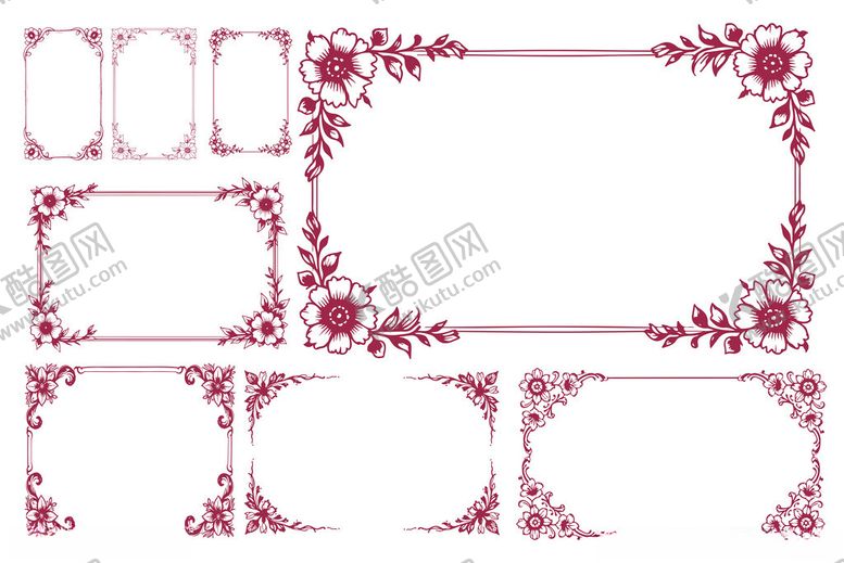 编号：78234111021209075984【酷图网】源文件下载-花纹边框