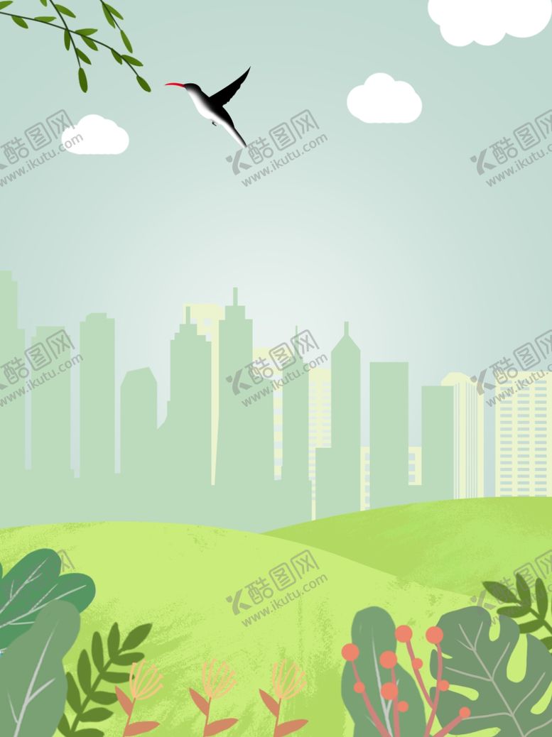 编号：53074306171802271348【酷图网】源文件下载-春天海报绿色素材春天素材