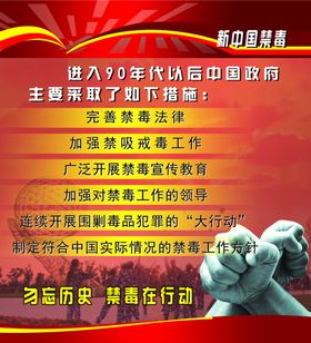 禁毒展板海报