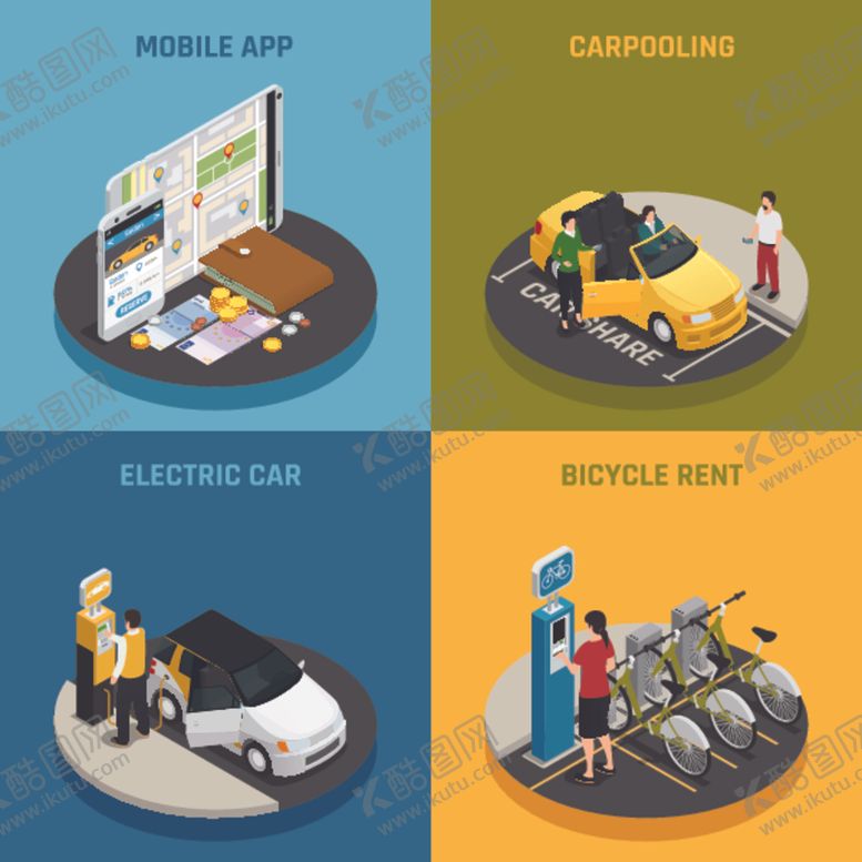 编号：88491609191153056427【酷图网】源文件下载-等距视角素材