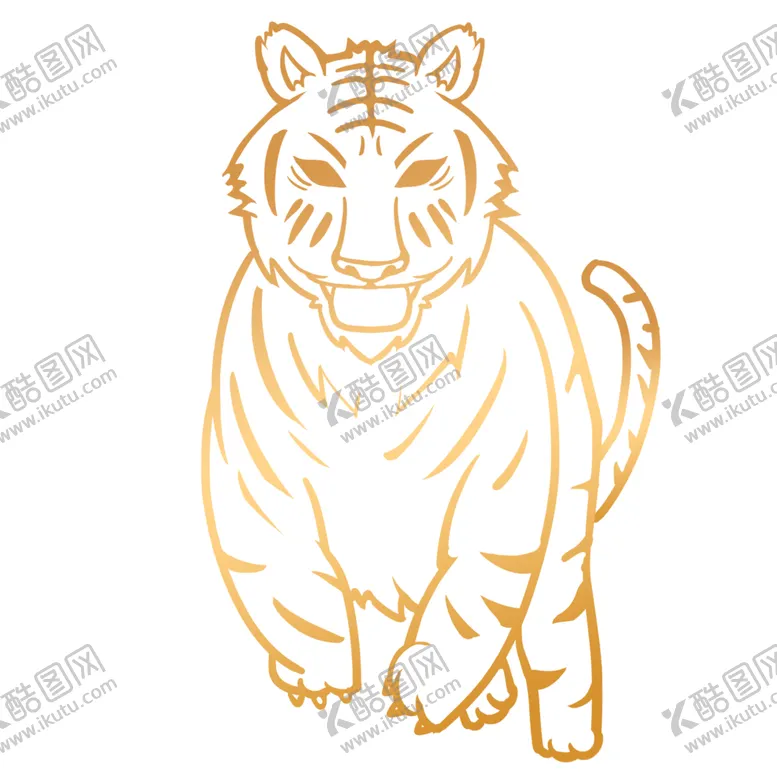 编号：37204202130408564996【酷图网】源文件下载-虎年卡通插画