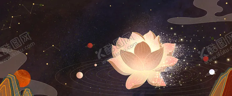 编号：29516409130642302461【酷图网】源文件下载-手绘古风插画背景图片