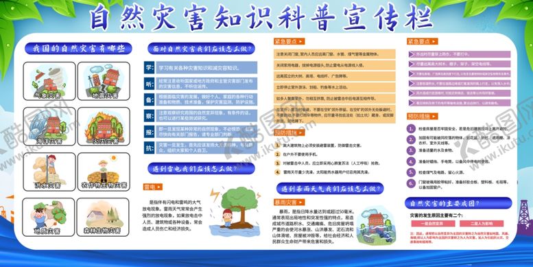 编号：46574409250335164432【酷图网】源文件下载-自然灾害知识宣传