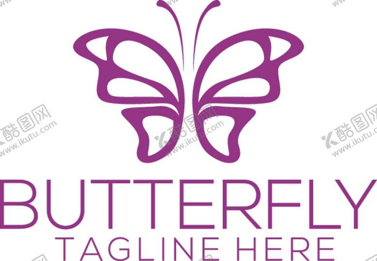 编号：47433910111620475102【酷图网】源文件下载-蝴蝶logo