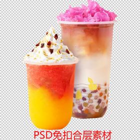 果汁酷爽夏日饮品奶茶冰冻饮品