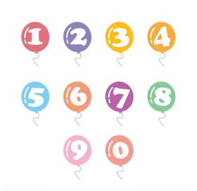 数字汽球