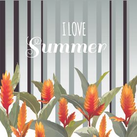 热带植物创意设计图案