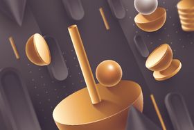 创意3D几何背景