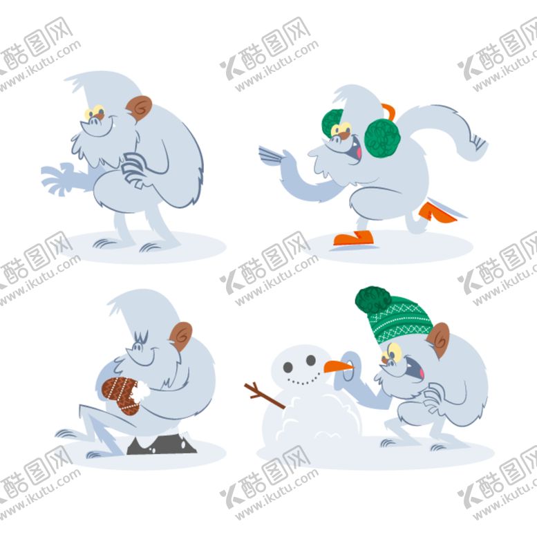 编号：45670012150502399688【酷图网】源文件下载-神秘雪人