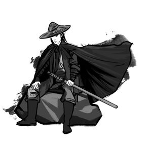 水墨武侠人物