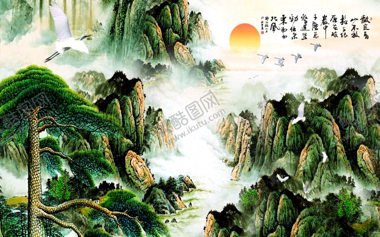 编号：26325906261400079771【酷图网】源文件下载-装饰画背景墙
