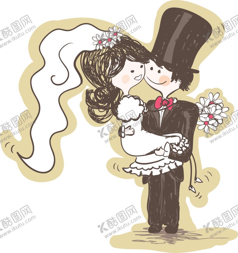 编号：63420510272105032747【酷图网】源文件下载-卡通情侣