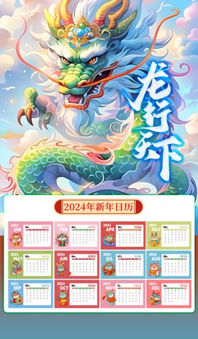 2024龙年年历