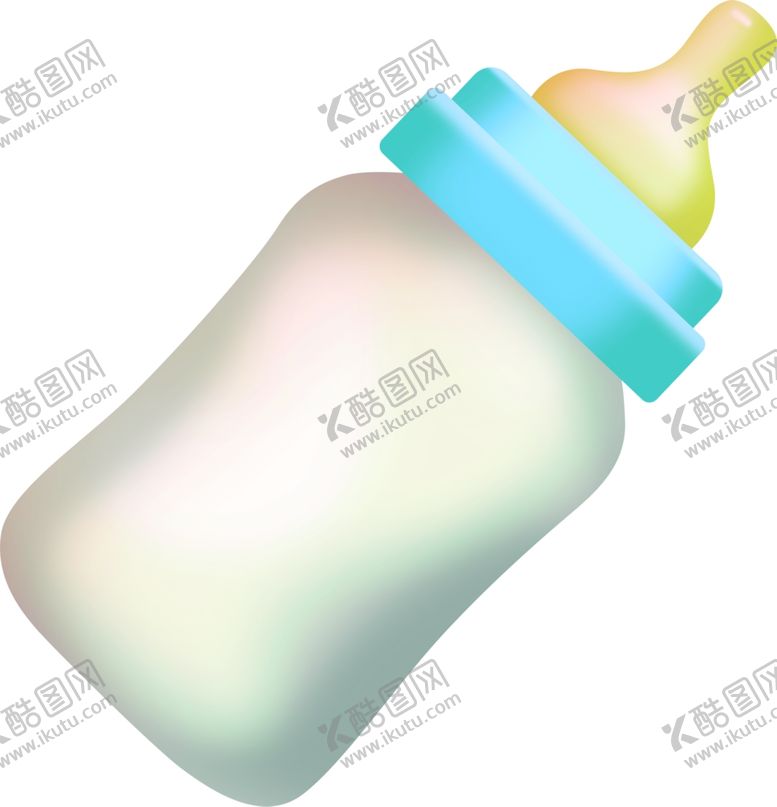 奶瓶卡通子元素