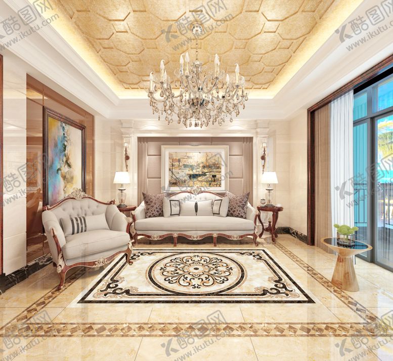 编号：64628209200630585964【酷图网】源文件下载-客厅效果图