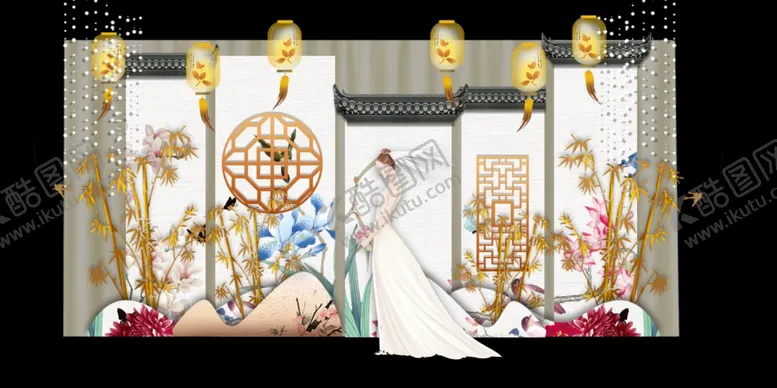 编号：41332305070258276304【酷图网】源文件下载-新中式婚礼