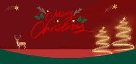 圣诞节日装饰背景图