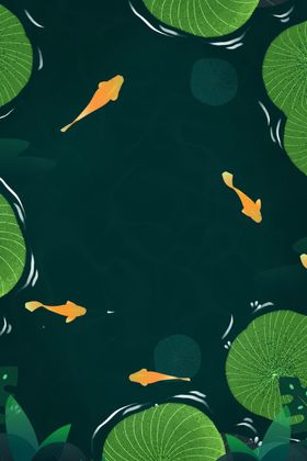 夏季荷花手绘海报banner