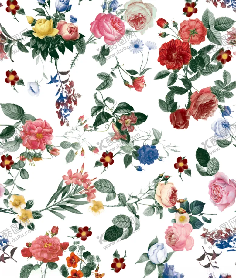 编号：18762810181953564665【酷图网】源文件下载-手绘花图案