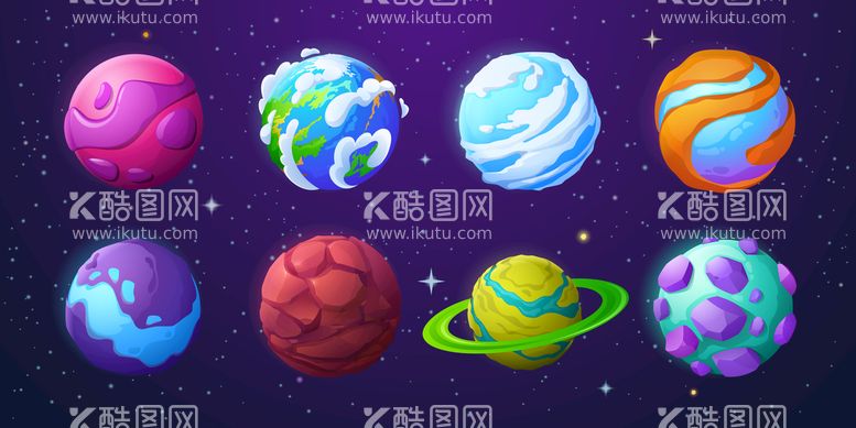 编号：65284811111212074390【酷图网】源文件下载-宇宙行星图片