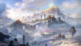大气仙侠魔幻场景插画