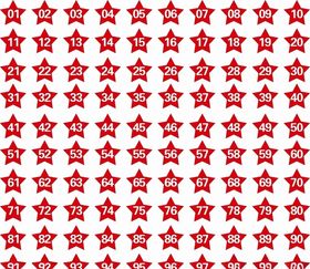 五角星形数字编号