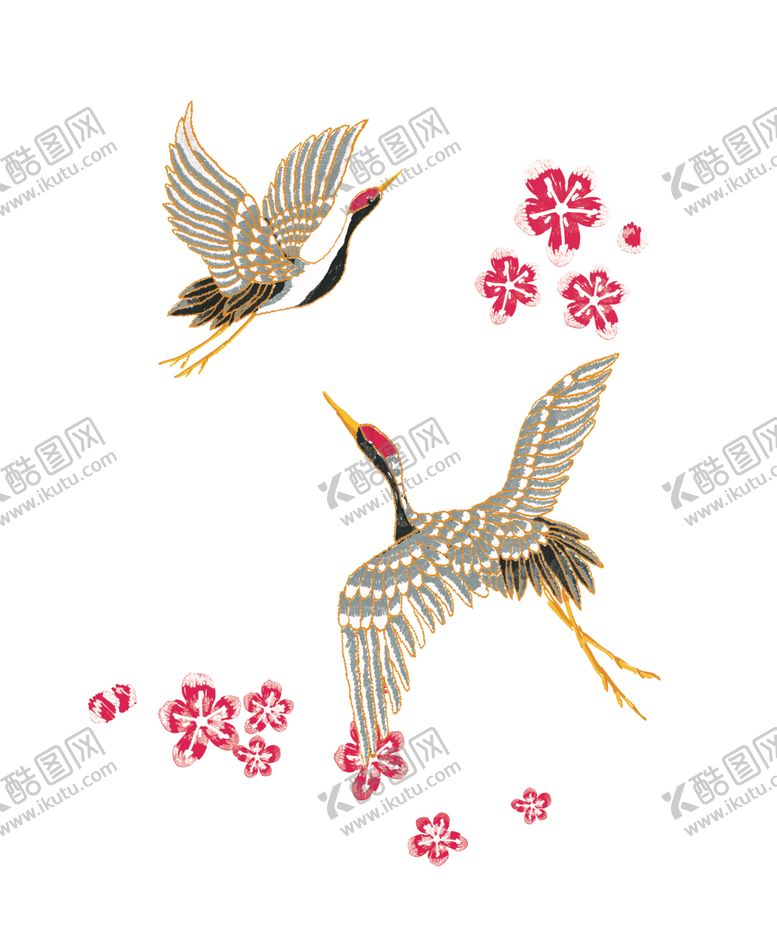 编号：81951110300706014390【酷图网】源文件下载-国潮鹤