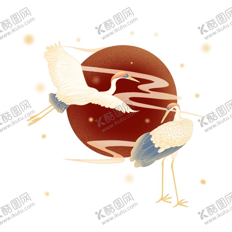 编号：83456212131222291157【酷图网】源文件下载-仙鹤