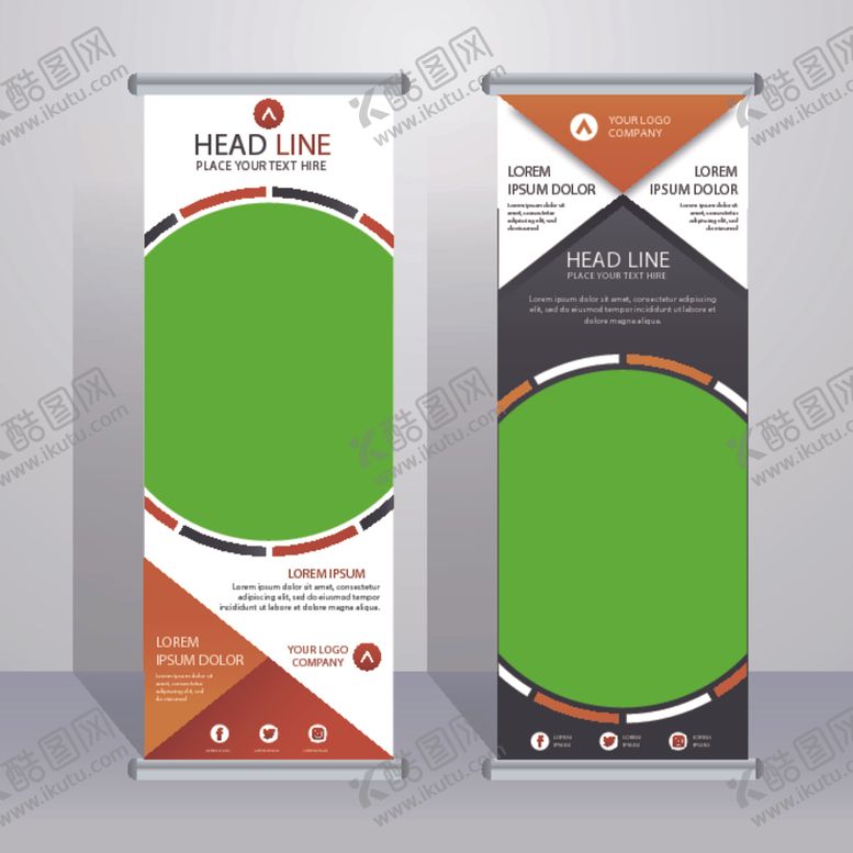 编号：91413809150639029929【酷图网】源文件下载-创意简洁易拉宝门型展架