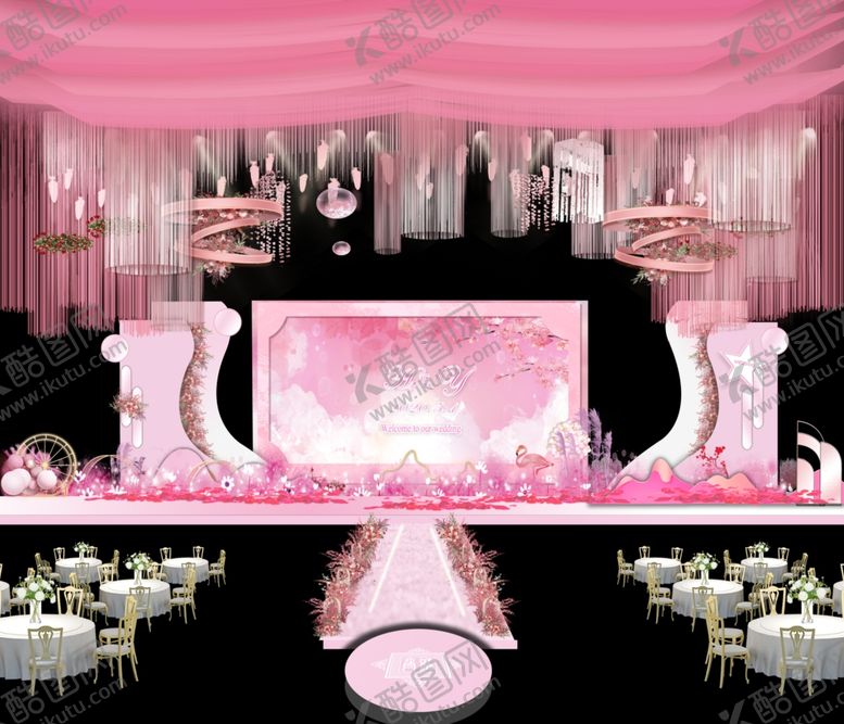 编号：30008909092244404774【酷图网】源文件下载-粉色婚礼