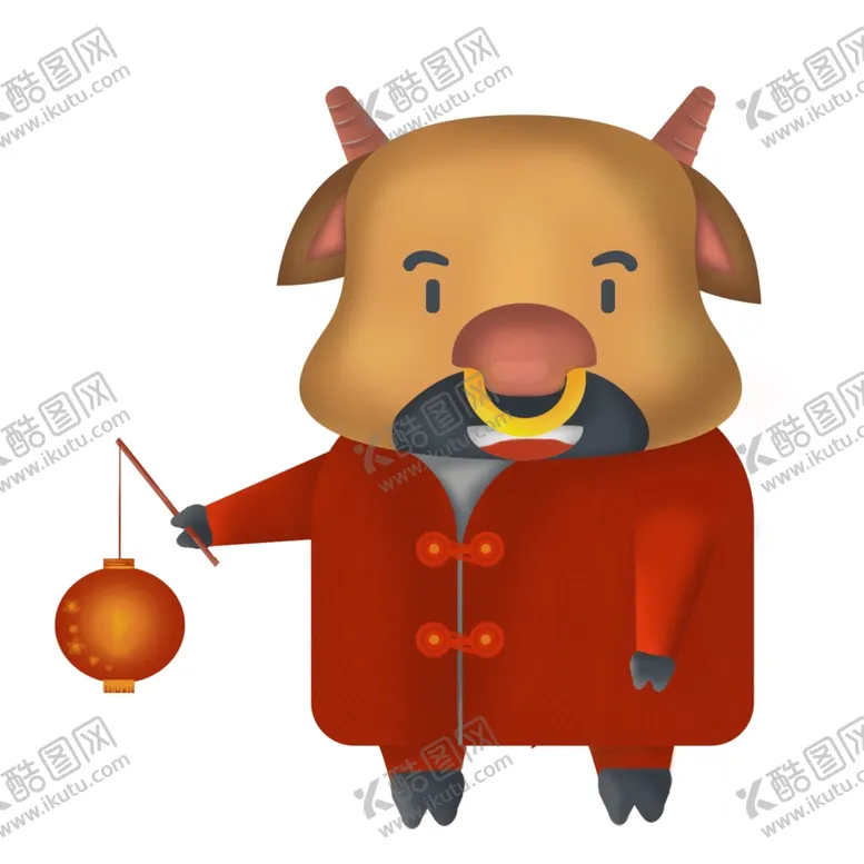 编号：90598606302300391254【酷图网】源文件下载-插画牛小元素