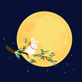 手绘兔子素材