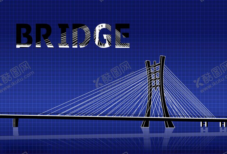 编号：17057810282110131500【酷图网】源文件下载-矢量大桥吊索桥