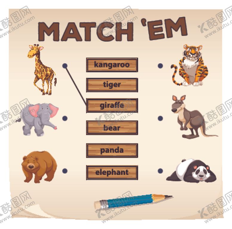 编号：73764210301711535815【酷图网】源文件下载-英文配对游戏